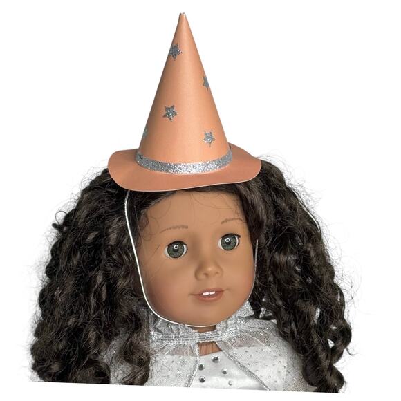 MeriMeri Halloween WICKED WITCH HAT Fits 18" American Girl Doll Kid Adult Orange - Picture 4 of 7
